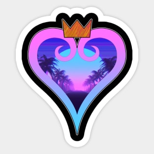 Kingdom Hearts Vaporwave Sticker